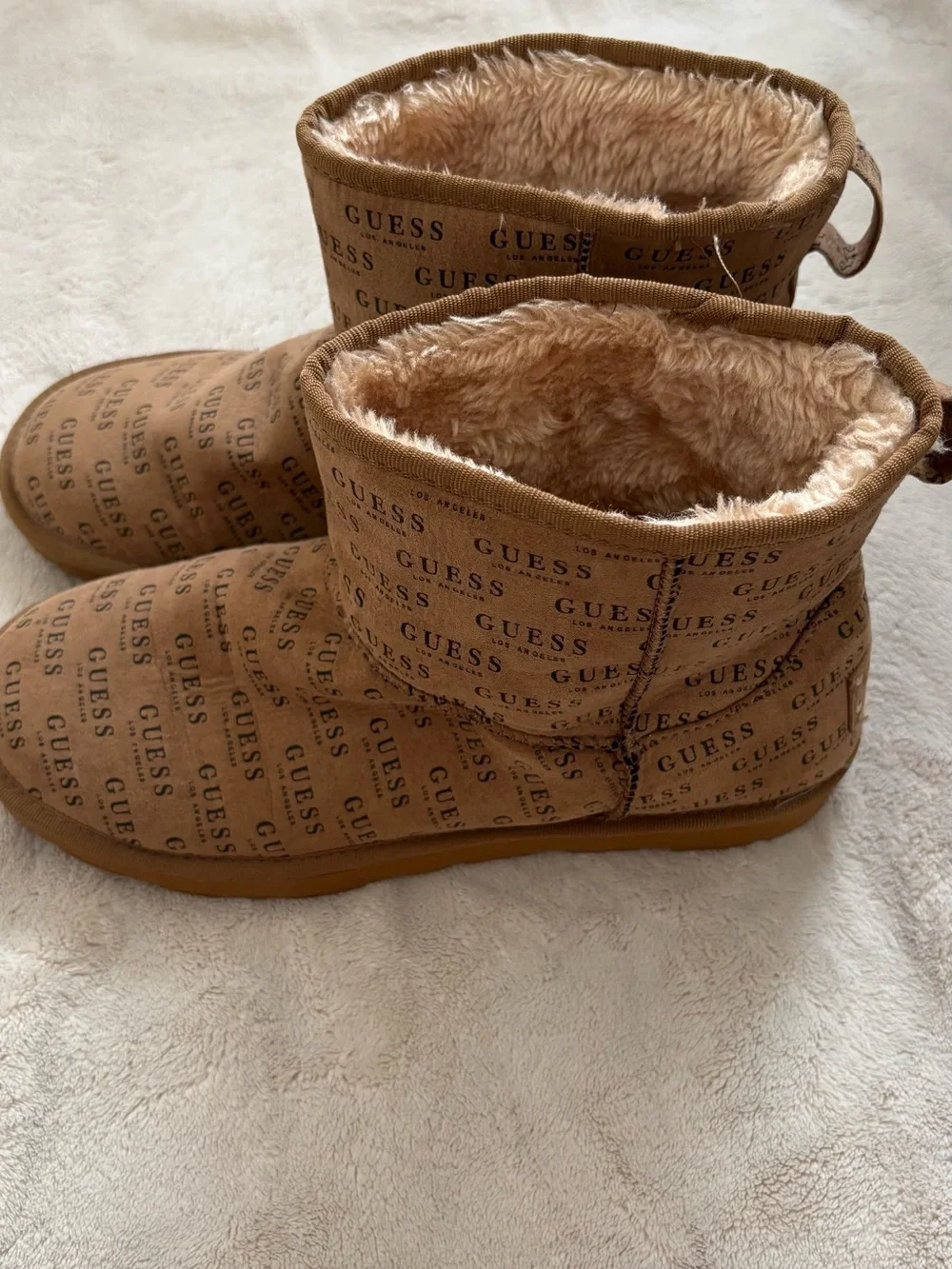GUESS Brown Logo Cozy Boot